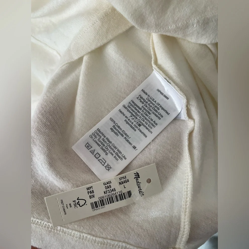 Madewell x Lisa Congdon Love To All Pride Perfect Vintage Tee • NWT - Picture 5 of 7